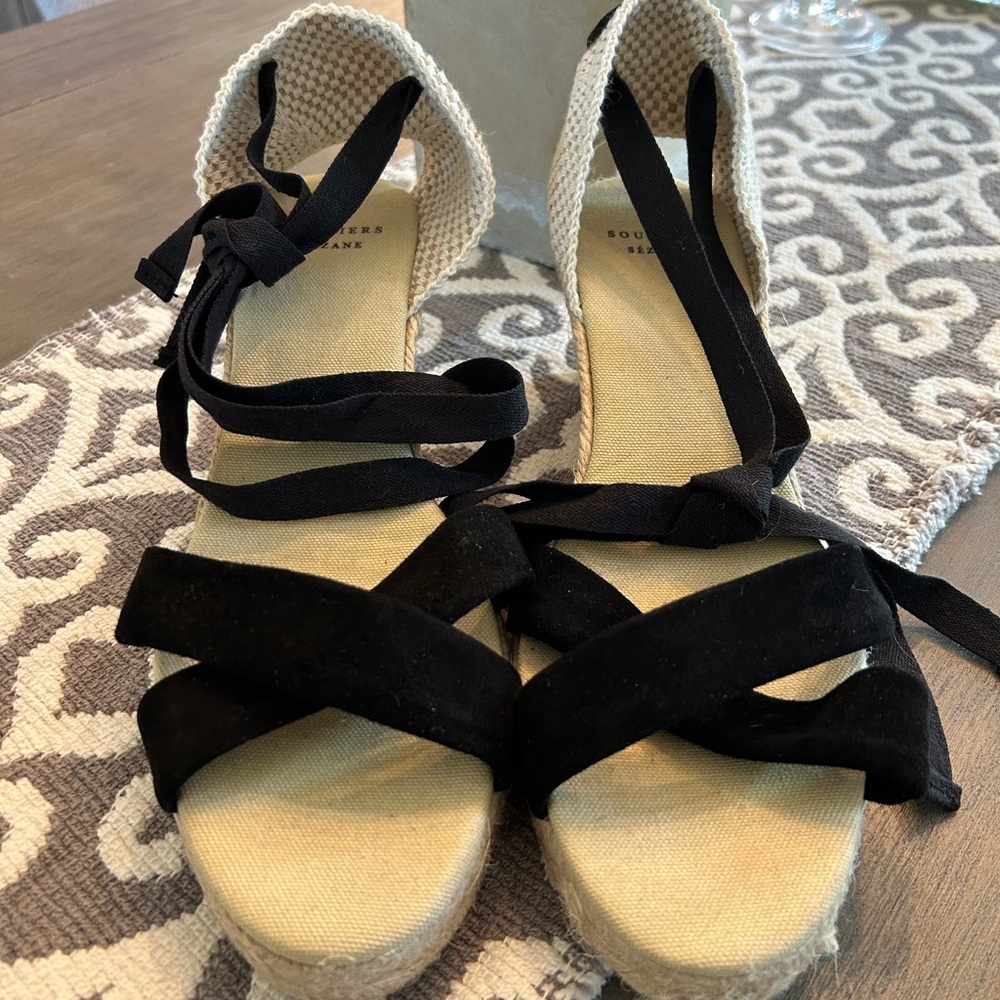 NEW Sezane Ilda espadrilles, US10